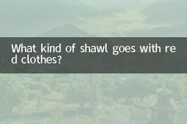 Welcher Schal passt zu roter Kleidung?