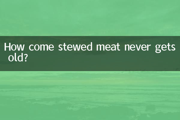 কিভাবে স্টুড মাংস কখনও পুরানো হয় না?