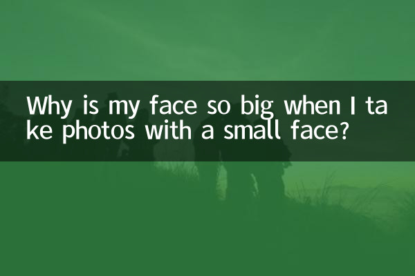 작은 얼굴로 사진을 찍으면 왜 얼굴이 이렇게 커질까요?