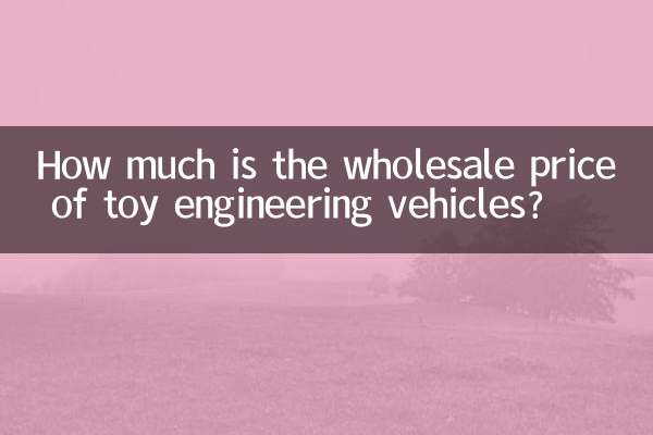 おもちゃのエンジニアリング車両の卸売価格はいくらですか?