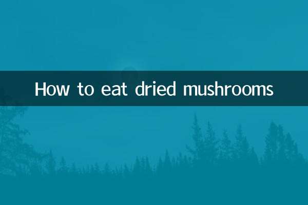 Wie man getrocknete Pilze isst