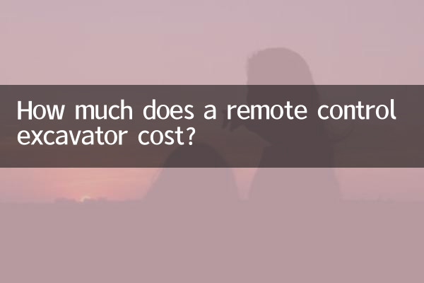 ¿Cuánto cuesta una excavadora a control remoto?