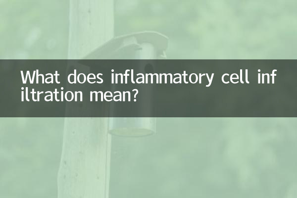 O que significa infiltração de células inflamatórias?