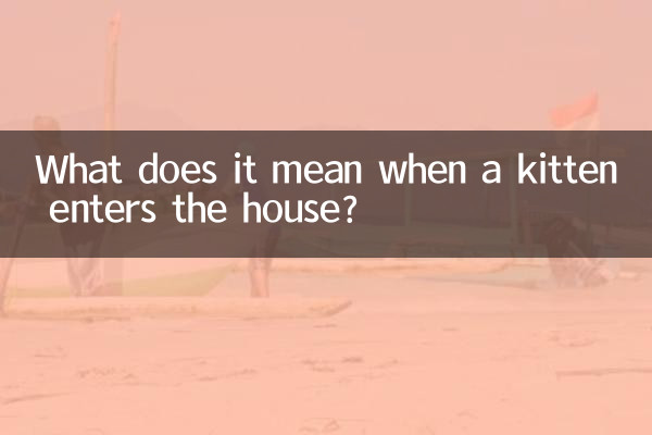 Qu'est-ce que cela signifie lorsqu'un chaton entre dans la maison ?