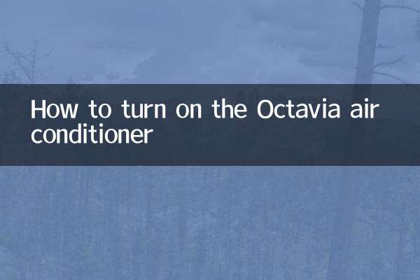 Octavia 에어컨을 켜는 방법