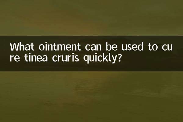 Quale unguento può essere usato per curare rapidamente la tinea cruris?