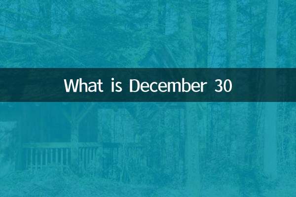 Was ist der 30. Dezember, 30. Dezember