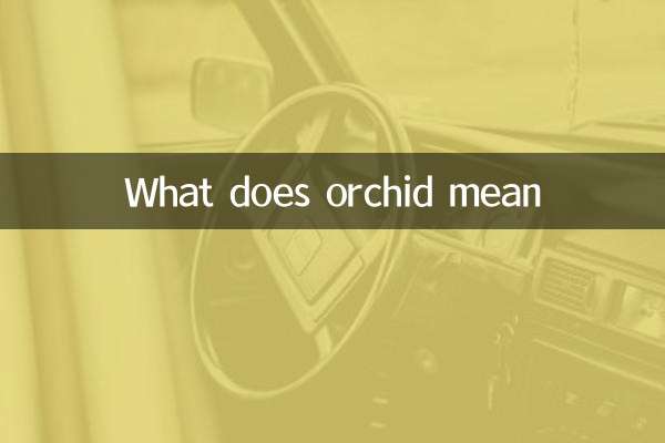 Que signifie orchidée