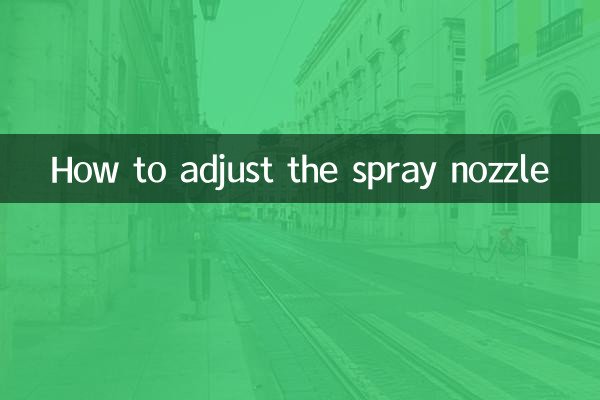 Como ajustar o bico de spray