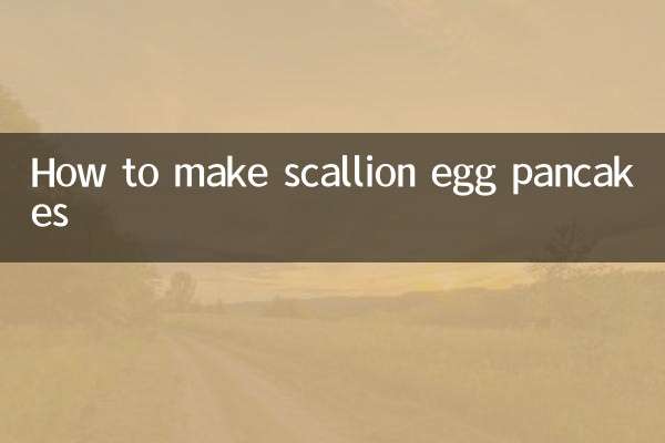 Come preparare i pancake all'uovo e allo scalogno