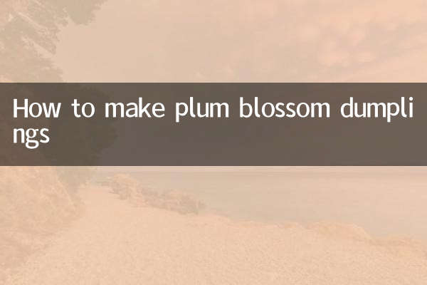 Cómo hacer bolas de masa de flor de ciruelo