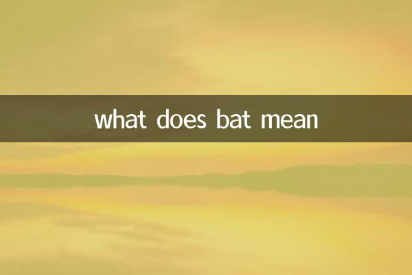बैट का क्या मतलब है
