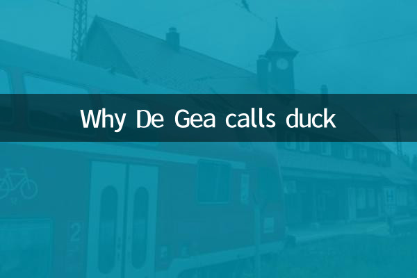 Why De Gea calls duck
