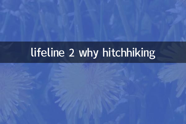 bouée de sauvetage 2 pourquoi faire de l'auto-stop