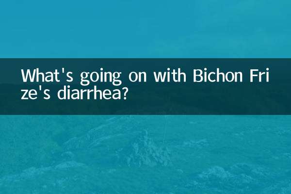 बिचोन फ़्रीज़ के दस्त के साथ क्या हो रहा है?