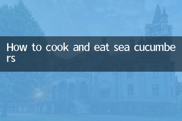 Wie man Seegurken kocht und isst