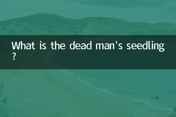 ¿Cuál es la plántula del muerto?