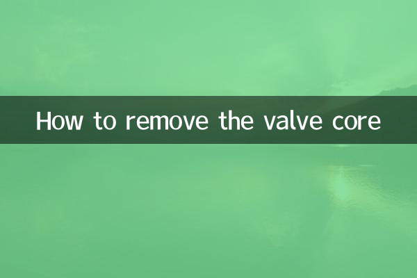 ভালভ কোর অপসারণ কিভাবে