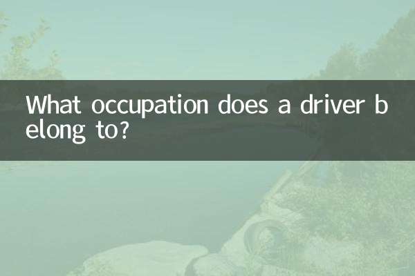 À quelle profession appartient un conducteur ?