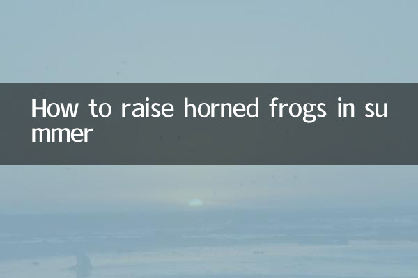 Como criar sapos com chifres no verão