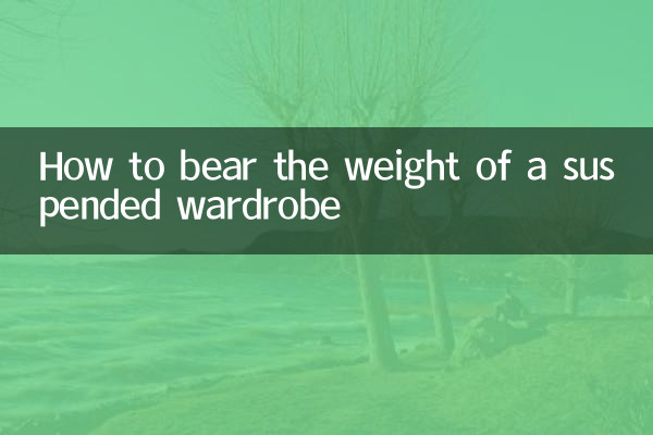 吊り下げられたワードローブの重さにどうやって耐えるか