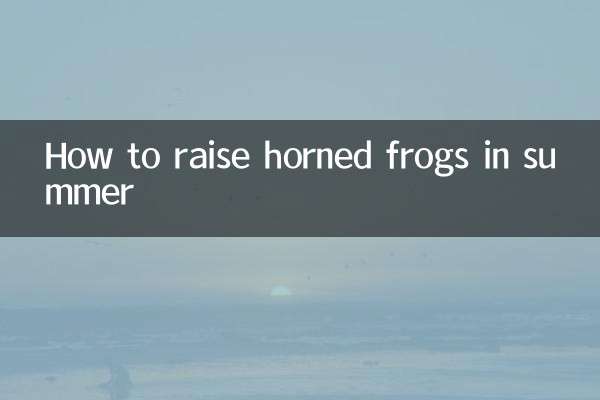 Como criar sapos com chifres no verão