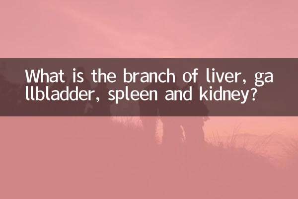 جگر ، پتتاشی ، تللی اور گردے کی شاخ کیا ہے؟