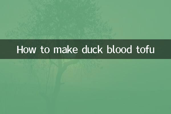 Wie man Entenblut-Tofu macht