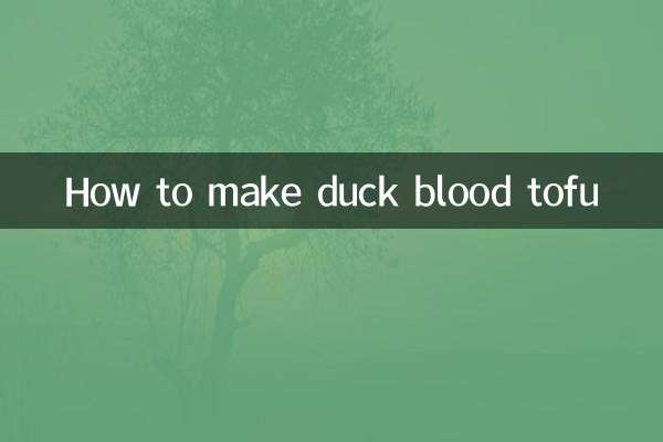 طرز تهیه توفوی خون اردک