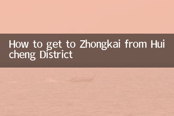 Como chegar a Zhongkai saindo do distrito de Huicheng