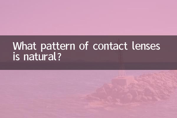 कॉन्टेक्ट लेंस का कौन सा पैटर्न प्राकृतिक है?