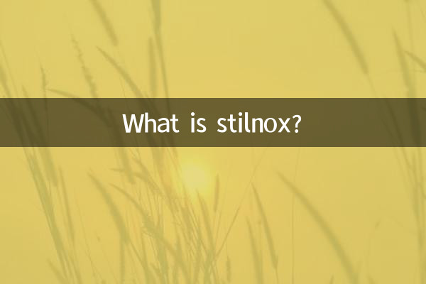 ¿Qué es el stilnox?