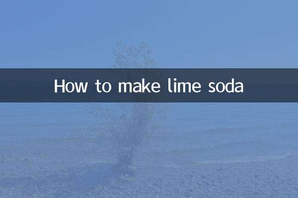How to make lime soda