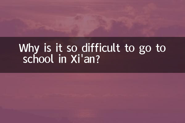 Why is it so difficult to go to school in Xi'an?