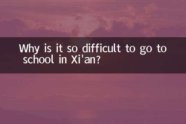 Why is it so difficult to go to school in Xi'an?