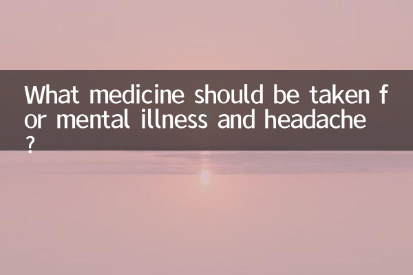 What medicine should be taken for mental illness and headache?