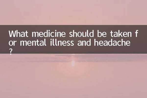What medicine should be taken for mental illness and headache?