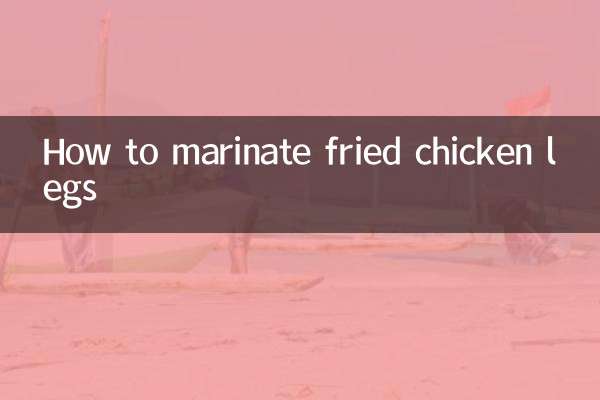 How to marinate fried chicken legs