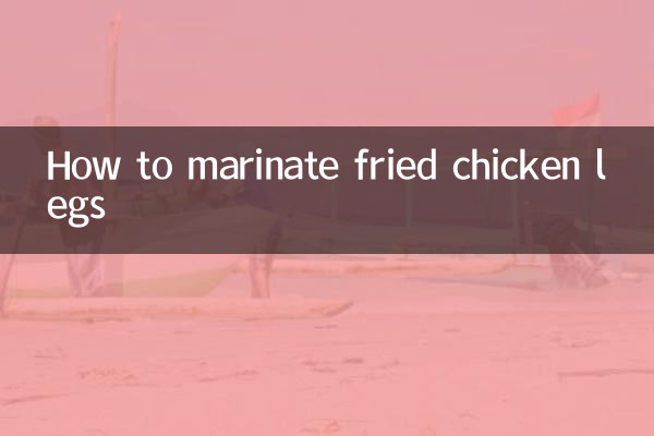 How to marinate fried chicken legs