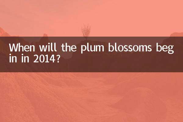 When will the plum blossoms begin in 2014?