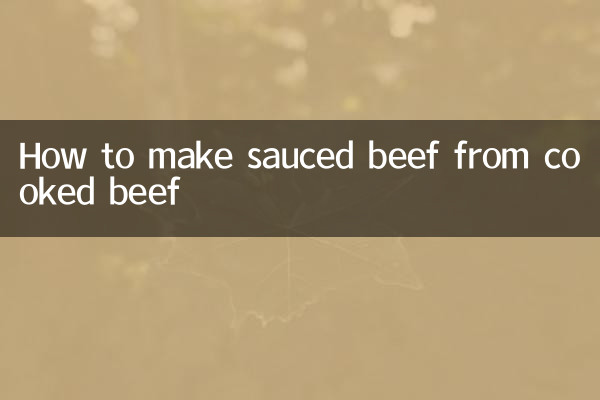 How to make sauced beef from cooked beef