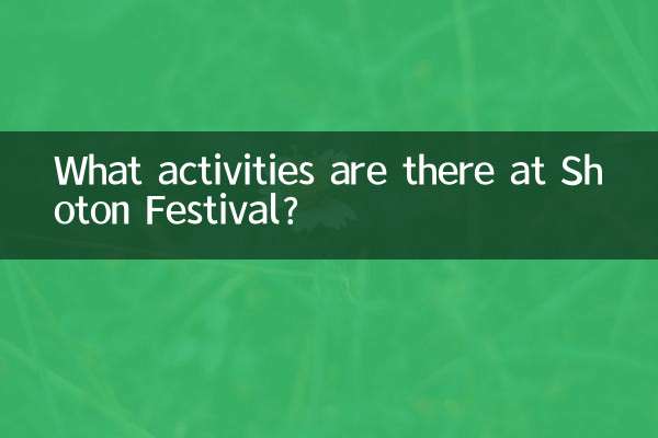 What activities are there at Shoton Festival?