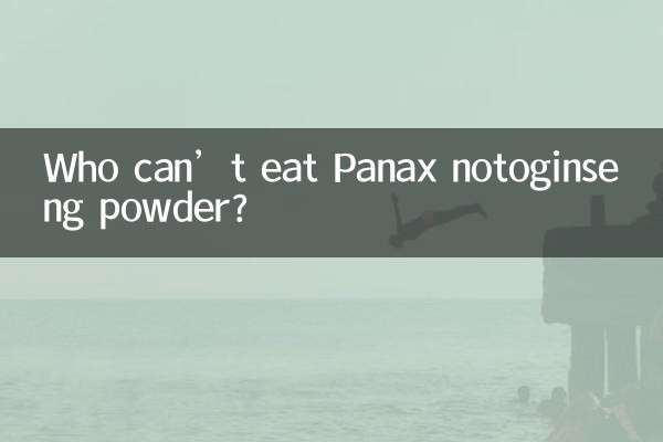 Who can’t eat Panax notoginseng powder?