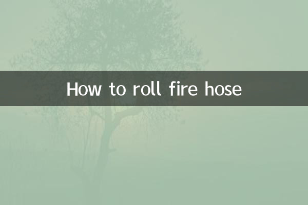 How to roll fire hose