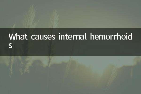 O que causa hemorróidas internas
