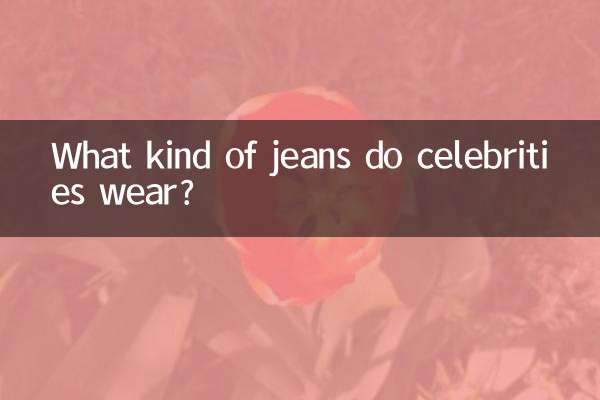 Quel genre de jeans portent les célébrités ?