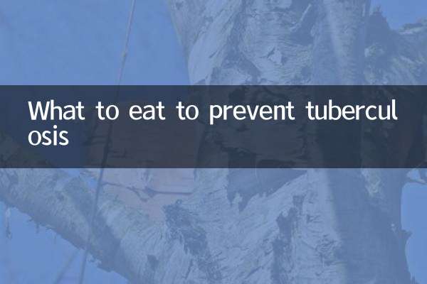 Que manger pour prévenir la tuberculose