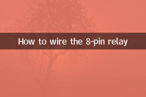 Comment câbler le relais à 8 broches