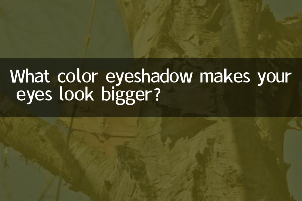 目を大きく見せるアイシャドウの色は何色ですか?
