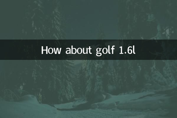 Que diriez-vous de la golf 1,6l